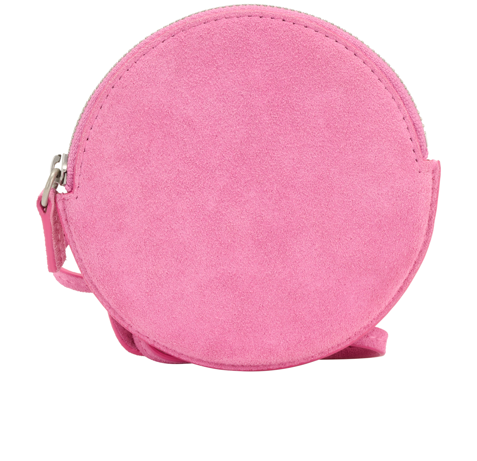 Jacquemus Le Pitchou Mini Coin Holder, &pound;60, Accessories, Pink, Suede, Back view